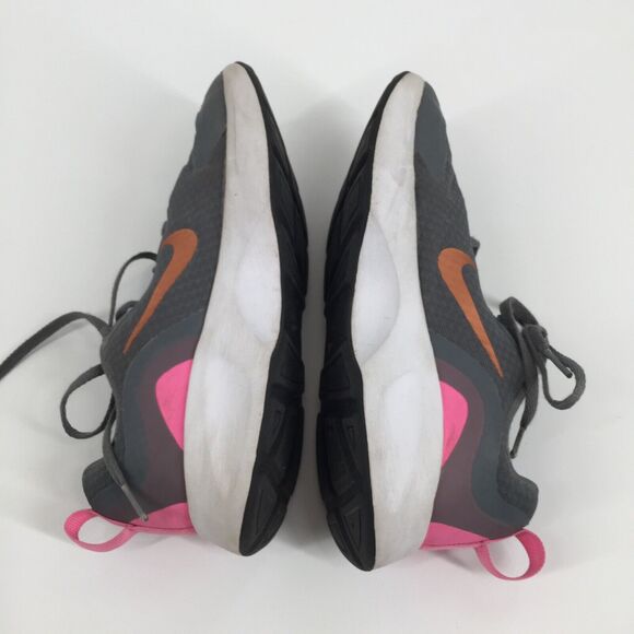 Nike WearAllDay Low Top Sneakers Size 4Y Youth Big Kid Gray Pink Athletic Shoes - Picture 4 of 8